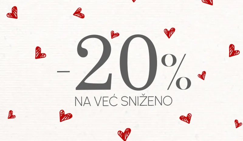 SLAVIMO LJUBAV uz dodatnih 20% na sve već sniženo!
