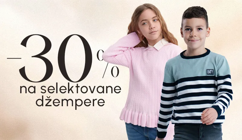 30% NA DŽEMPERE IZ NOVE KOLEKCIJE