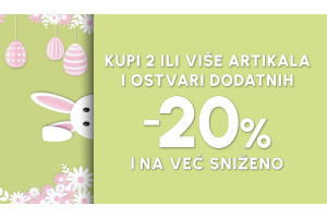 USKRŠNJA AKCIJA DODATNIH 20% I NA VEĆ SNIŽENO