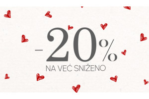 SLAVIMO LJUBAV uz dodatnih 20% na sve već sniženo!