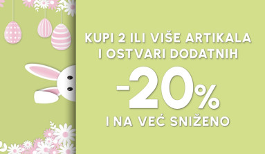 USKRŠNJA AKCIJA DODATNIH 20% I NA VEĆ SNIŽENO