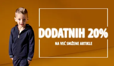 DODATNIH 20% NA VEC SNIZENO