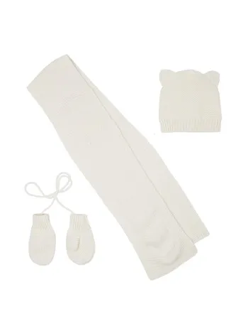 SET (KAPA+SAL+RUKAVICE) ZA DJEVOJČICE BEB