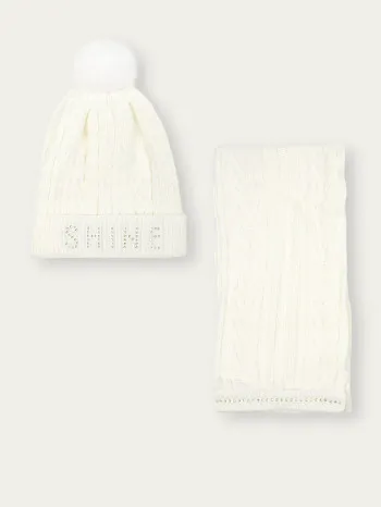 SET (KAPA+SAL+RUKAVICE) ZA DJEVOJČICE BEB